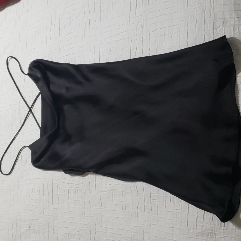 Zara cowl back mini slip dress